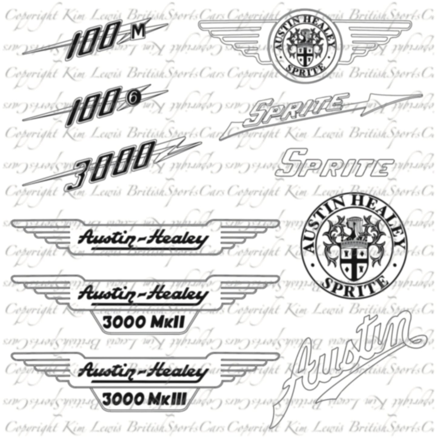 Austin Healey SVGs