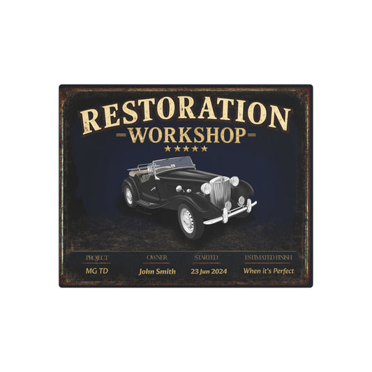Garage Wall Art - MGTD - Black