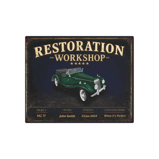Garage Wall Art - MGTF - Green