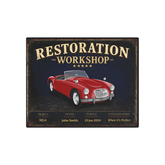 Garage Wall Art - MGA - Red