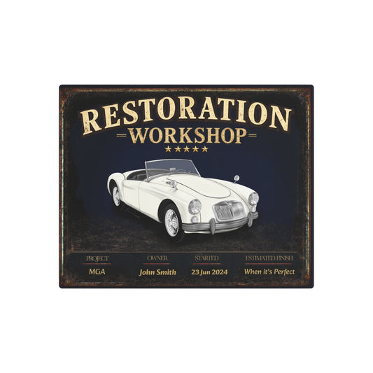 Garage Wall Art - MGA - White