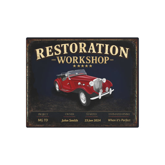 Garage Wall Art - MGTD - Red
