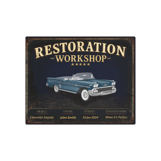 Garage Wall Art - Chevrolet Impala - Green