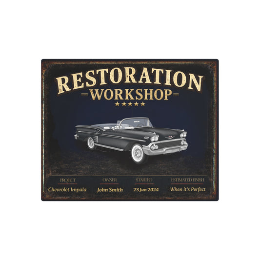 Garage Wall Art - Chevrolet Impala - Black