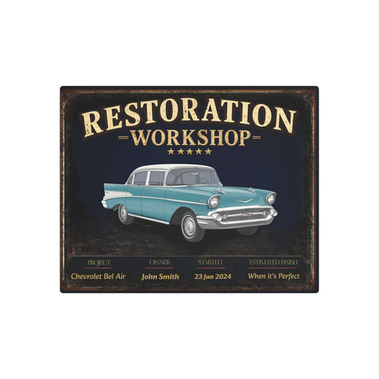 Garage Wall Art - Chevrolet Bel Air - Green