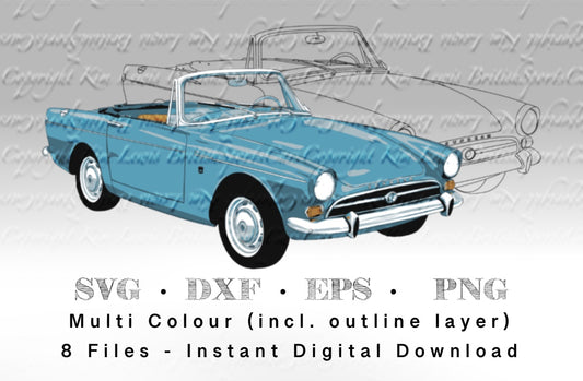 Sunbeam Tiger SVGs