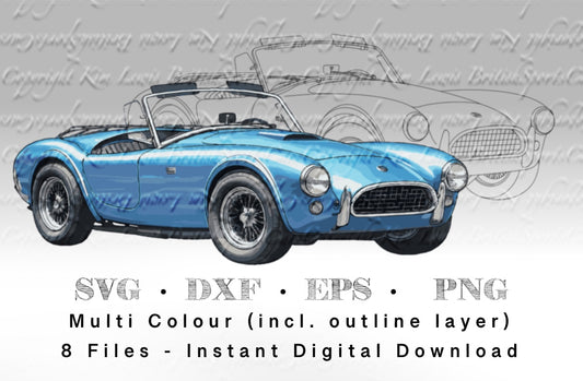 Shelby Cobra SVGs