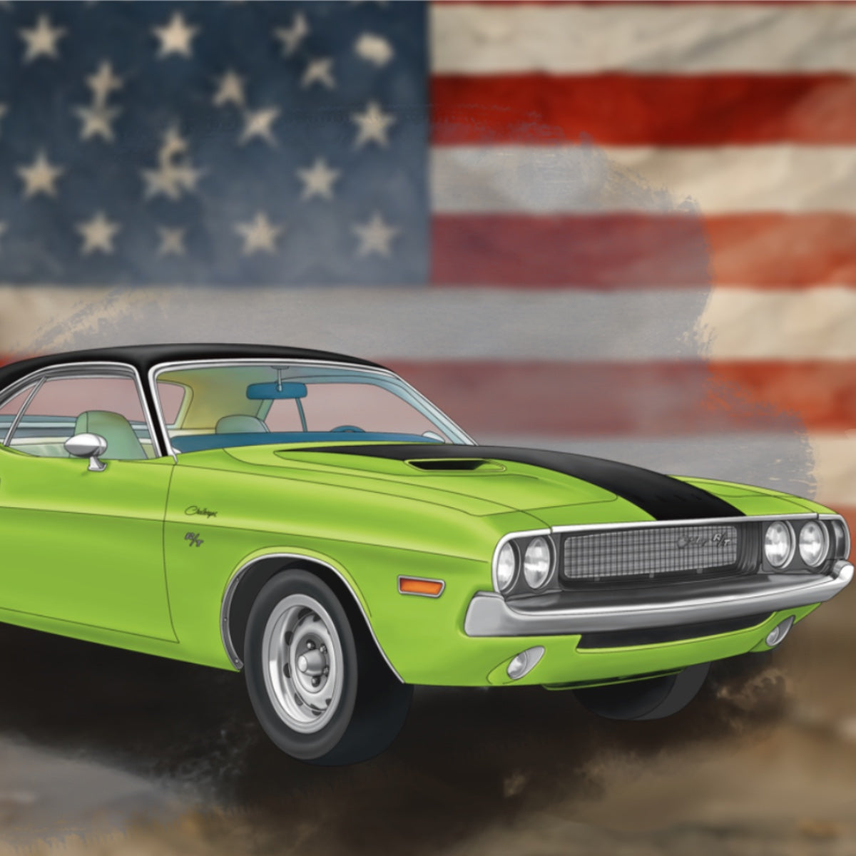 Collection of iconic American classic cars